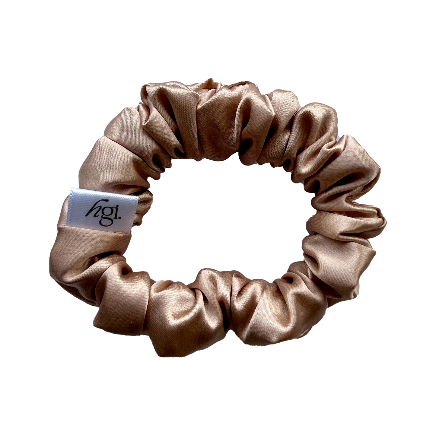 100% PURE MULBERRY SILK SCRUNCHIE NO DAMAGE ROSE GOLD