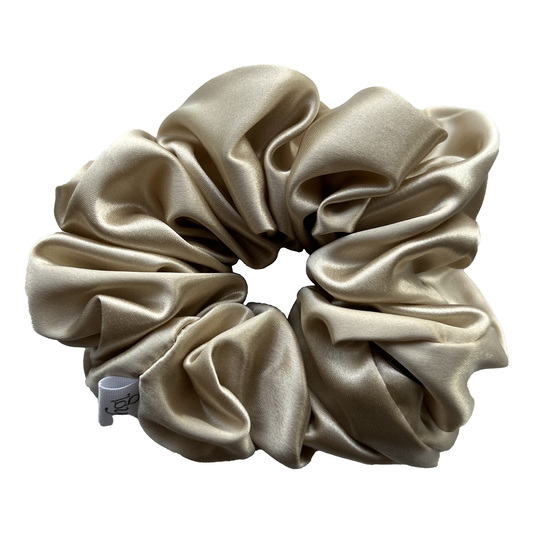 100% PURE MULBERRY SILK SCRUNCHIE CARAMEL