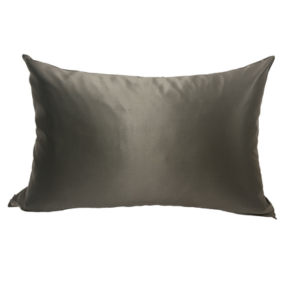 100% PURE MULBERRY SILK PILLOWCASE CHARCOAL GREY